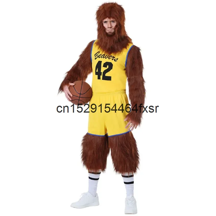 Disfraz de Cosplay de Mascota de hombre lobo bebé baloncesto CBA Midfield China actuación de escenario de Halloween