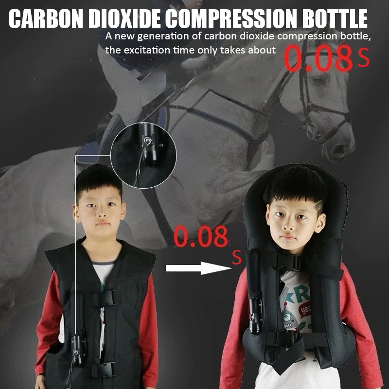 Equestrian Inflatable Armor Horse Riding Safety Protect Kid Horse Riding Airbag Vest Adult Body Protector Equestrian Equipment