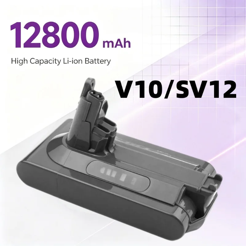 Für Dyson V10 12800mAh 25,2V Akku für Dyson SV12 Akku Absolute Animal Li-Ionen-Staubsauger Wiederaufladbarer AKKU SV12