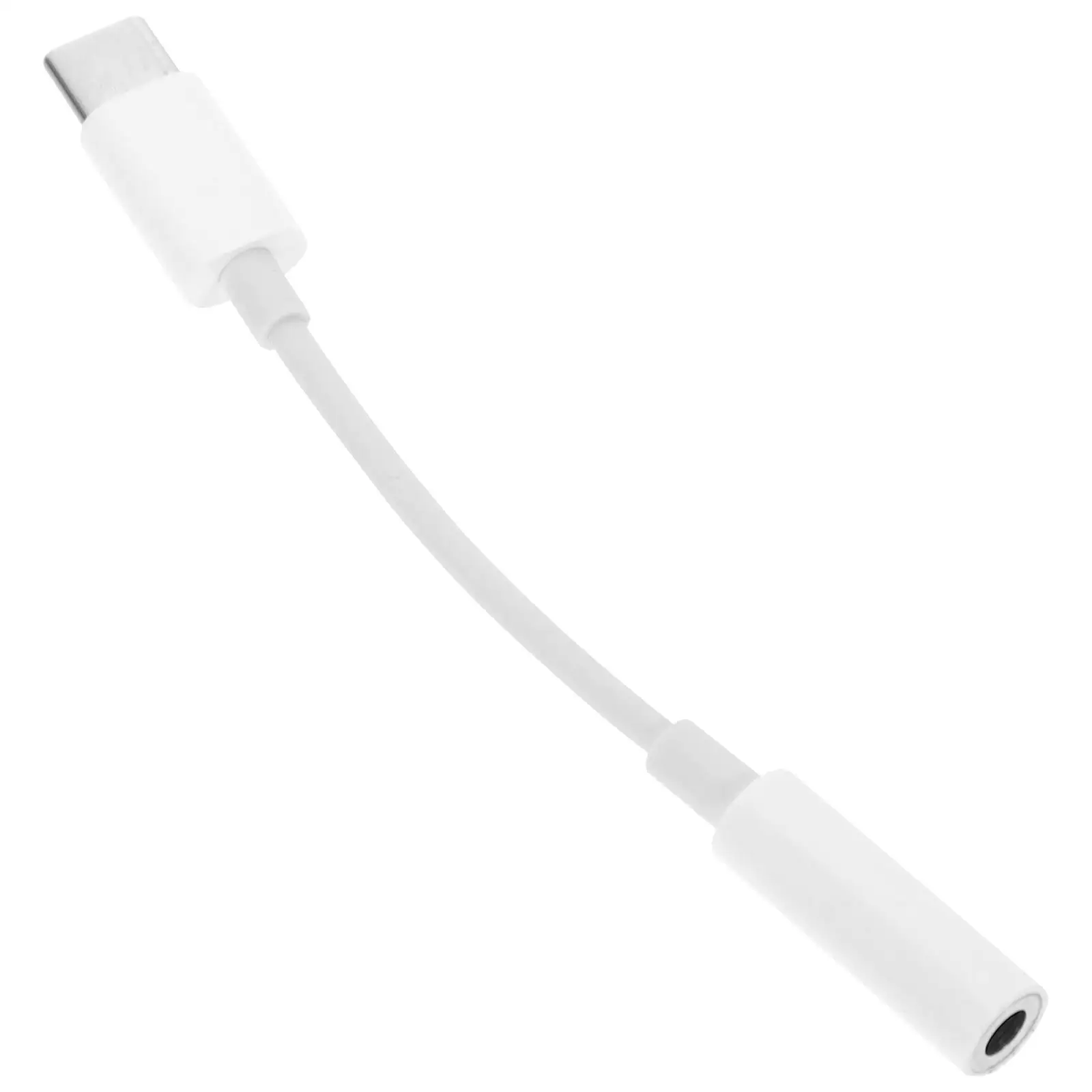 

Headphone Adapter Type C to 3 5mm Earphone Converter White Color Gaming Voice Call Transmission Interference Wired Connection