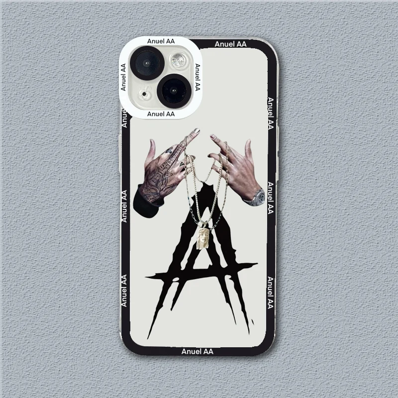 Anuel AA Real Hasta La Muerte Miękkie, przezroczyste etui na telefon do iPhone\'a 16 etui iPhone 11 12 13 14 15 Pro Max XS X XR 7 8 16 Plus Cover