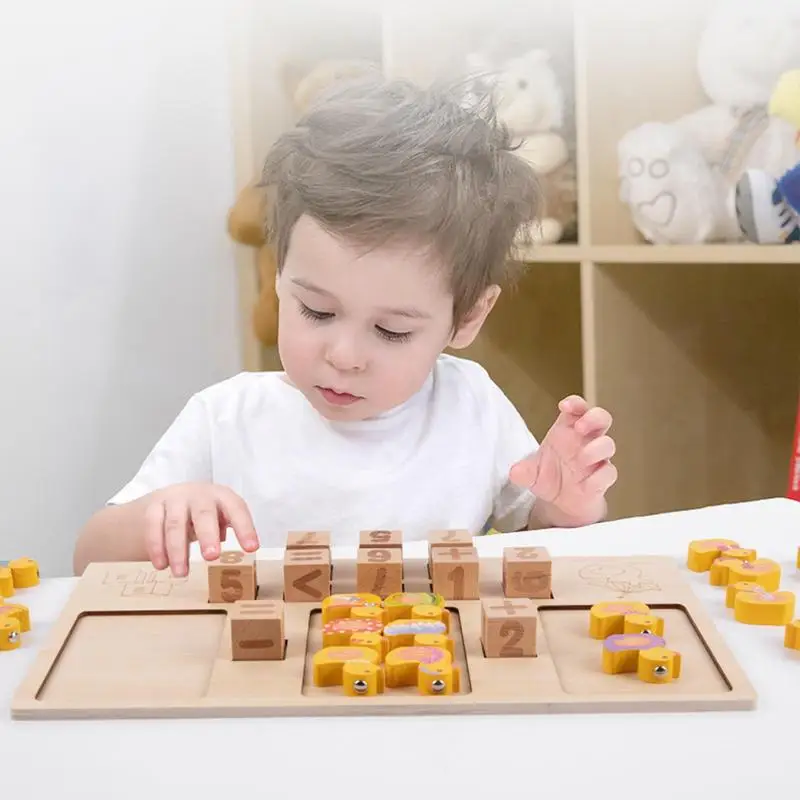 Jeu de pêche magnétique en bois pour enfants, jeu de poisson, document de jouets, héros animaux, plusieurs façons de jouer, œil à la main