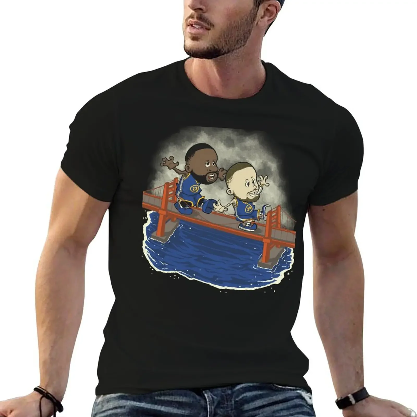 STEPH AND DRAY T-Shirt blacks Blouse Men's clothing