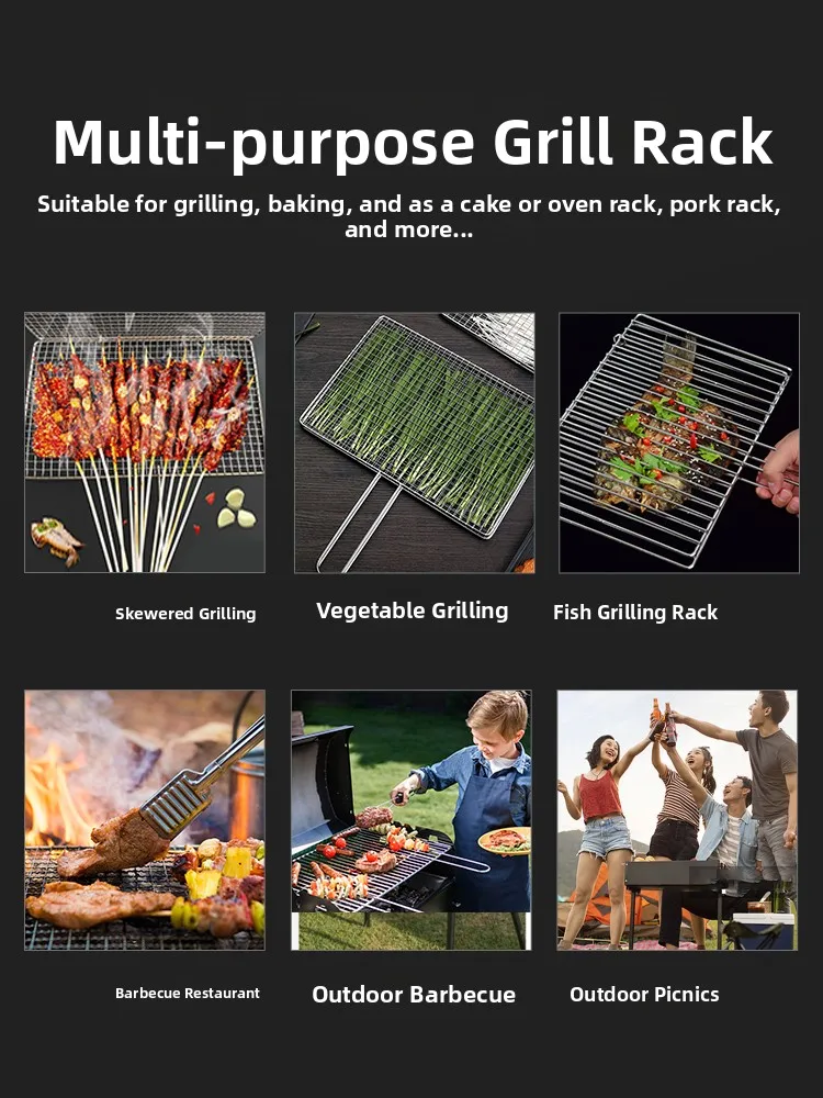 

Открытый BBQ ill Fi Clamp Овощной идентификатор 304, проволока для барбекю из нержавеющей стали Me для иллюстрирования овощей и Fi