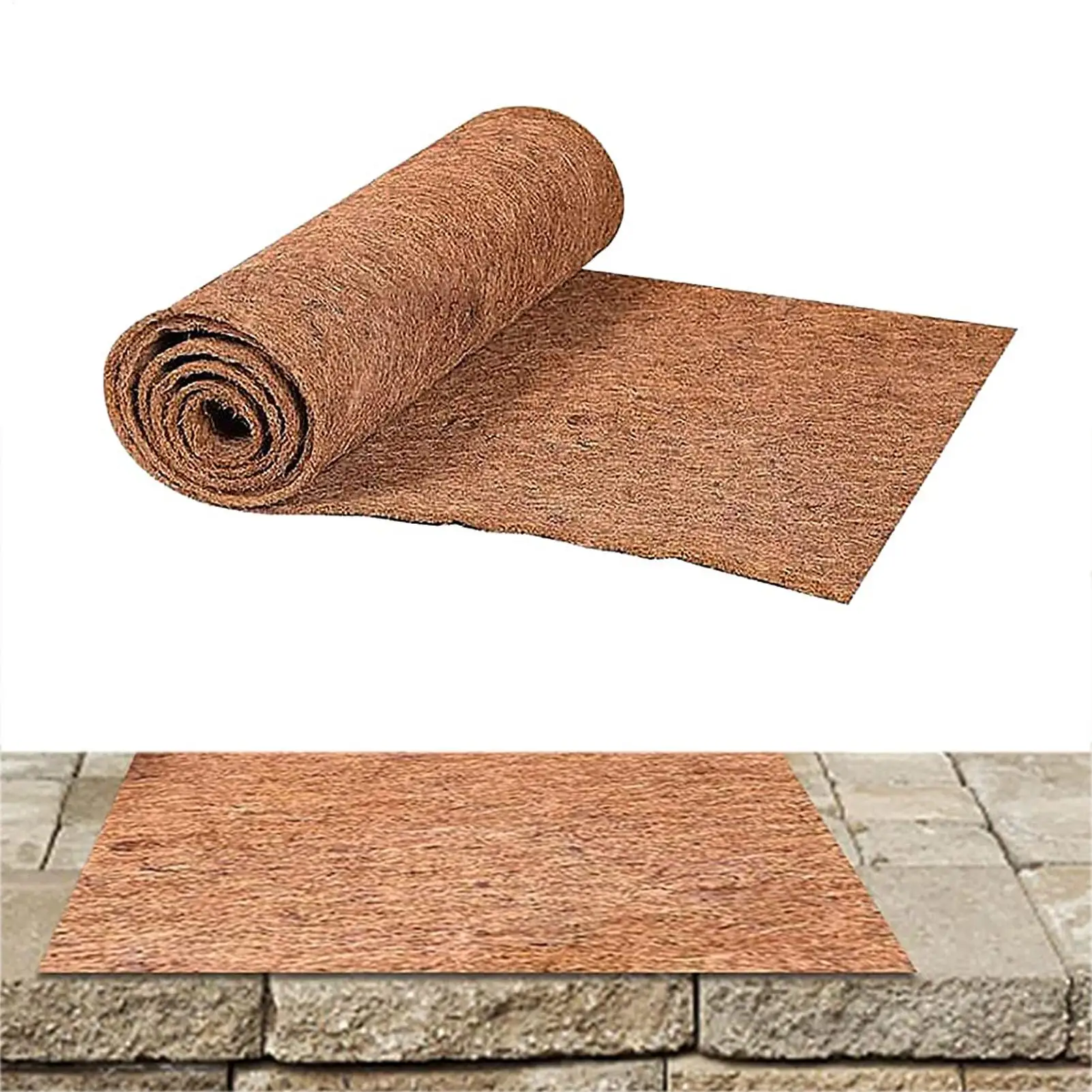 Coconut Coir Liner Coconut Plant Fiber Roll Pot Coconut Reptile Carpet Coconut Fiber Liners Natural Reptile Carpet Mat