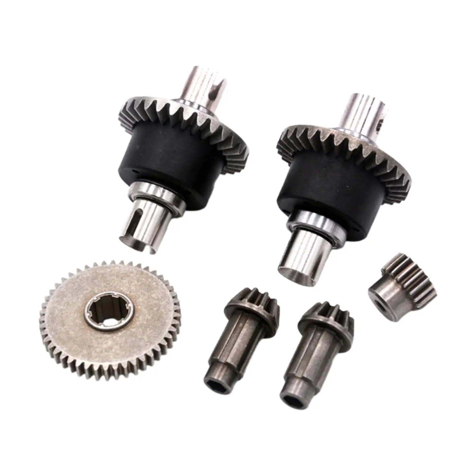 Metal Differential Upgrade Pinion Gears, Main Gear, Motor Gear, and Screw Set Part Accessory for 1:16 16101 16102 RC Car