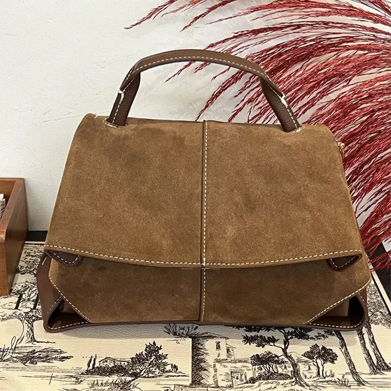 Luxus Marke Schulter Tasche Französisch Elegante Leder Handtasche Neue Matt Große-kapazität Pendler Tasche Nische Design Kreative Frauen Tasche – Detail 5