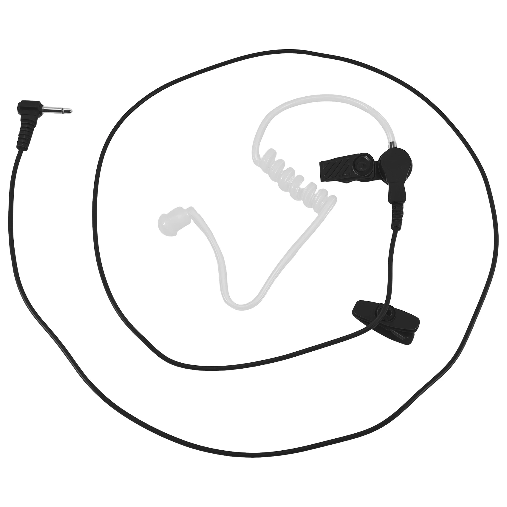 A64I Straight Listen Only Transparent Flexible Acoustic Tube Earpiece 3.5mm Earphone headset Mono Jack for Walkie-talkie
