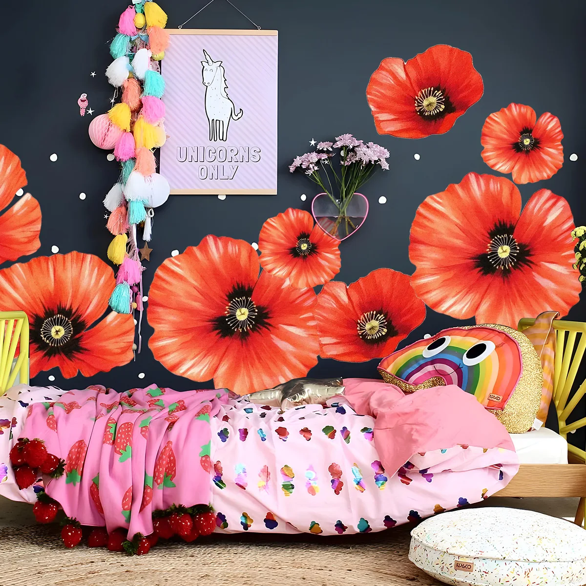 Background Decoration Invisible Glue Material Wall Sticker Does Not Contain Pvc Background Wall Sticker