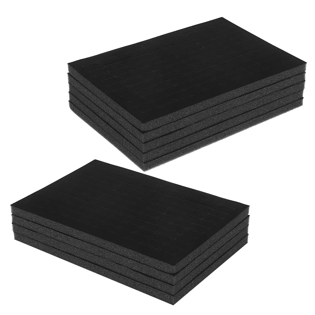 9Pcs Jewelry Organizer Tray Soft Foam Cushion Insert for Rings Earrings Retail Display Jewelry Box Inserts Necklace Insert