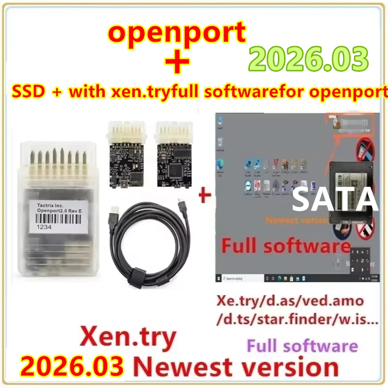 

Newest Xentry 2026.03 Diagnostic Software Remote Install with Tactrix Openport 2.0 ECU Chip Tuning Tool OBD 2 OBD2 Scanner Tool