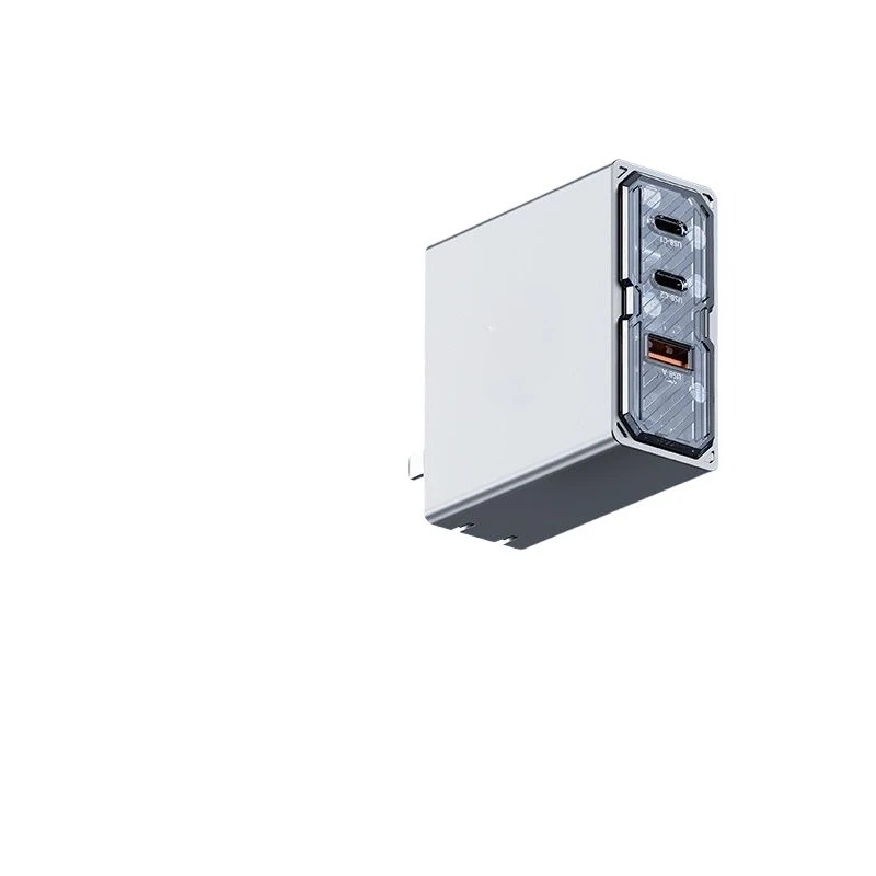 

100W three-port deuterium front gallium nitride charger GaN6 charging head fast charging set Android Apple