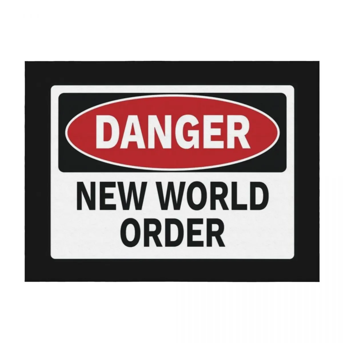 

Danger - New World Order Throw Blanket Flannels Personalized Gift Soft Plaid Bed linens Blankets