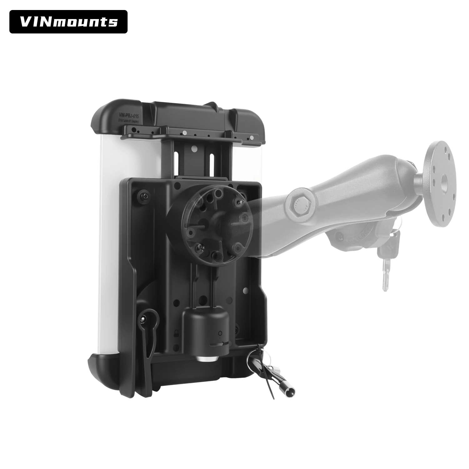 

VINmountsLockingTabletMount205-245mmAdjustableHolderCompatiblewithGalaxyTabA8LenovoM10HDHuaweiMediaPad8(VIN-PBJ-015-LOCK