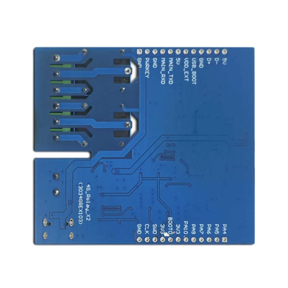 DC5V STM32 4G Networked Dual-Way Relay Module Development Board Onboard AIR780E Module I/O Port STM32 Development Relay Board