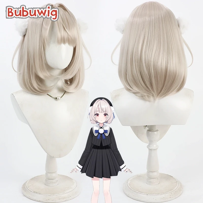 

Bubuwig Synthetic Hair Shigure Ui Cosplay Wigs Anime Virtual YouTuber Shigure Ui 35cm Short Light Brown Bobo Wig Heat Resistant