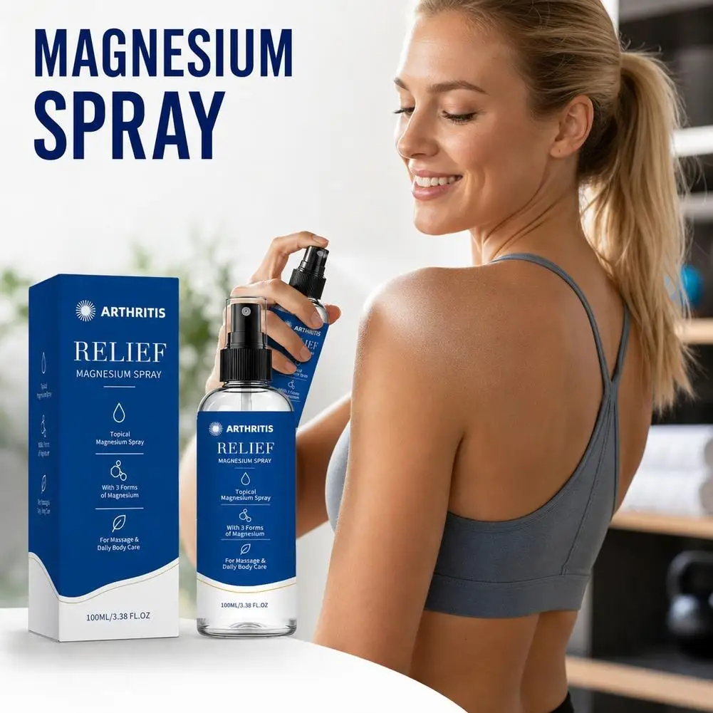 100ml Joint Muscle Relief Magnesium Spray For Muscle Joint Comfort Topical Natural Liquid Spray For Body Massage Skin Care