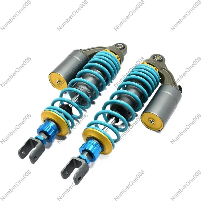 

340mm 325mm Motorcycle Electric Scooter Rear Shock Absorber Adjustable Damping Soft Hard Fork Round Head