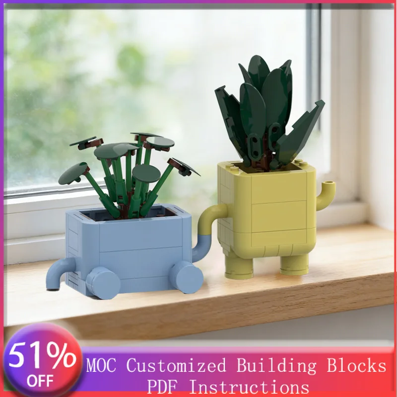 

224 PCS Space War Model Happy Plants 10349 Touching each other MOC Customize Modular Building Block Model DIY Festival Toy Gift