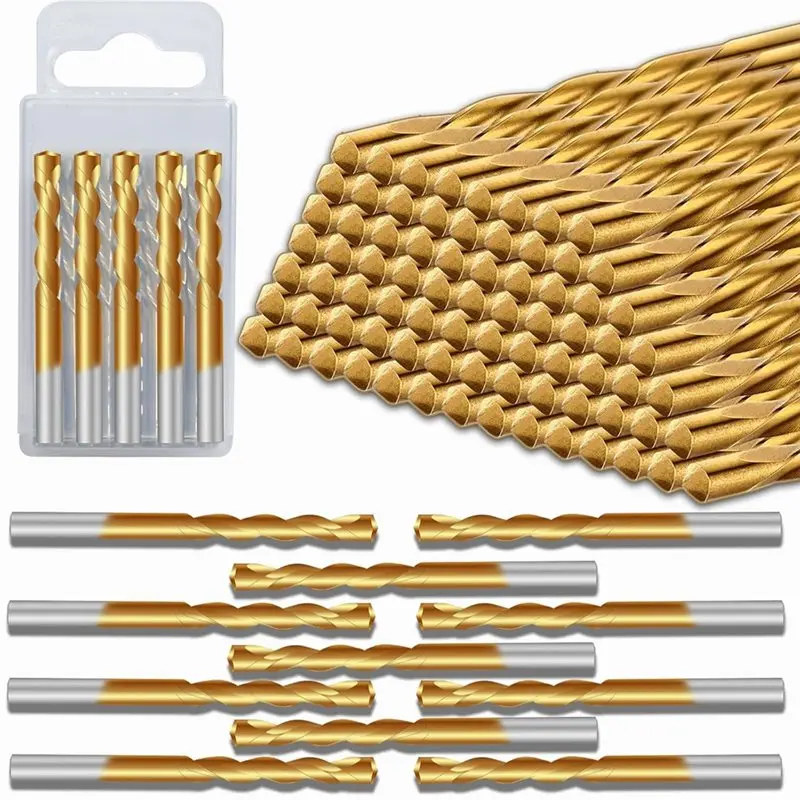 

N96R For Use With Spiral Saws And Power Tools, 50 PCS 1/8 Inch Hss Drywall Router-Bit Set, Guide Point Cutting Bits