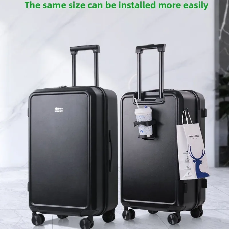 

20'' 25'' 29'' PC Suitcase Large Capacity Practical Cup Holder Multi-Functional Luggage Trolley Case Fashion Travel Essentials