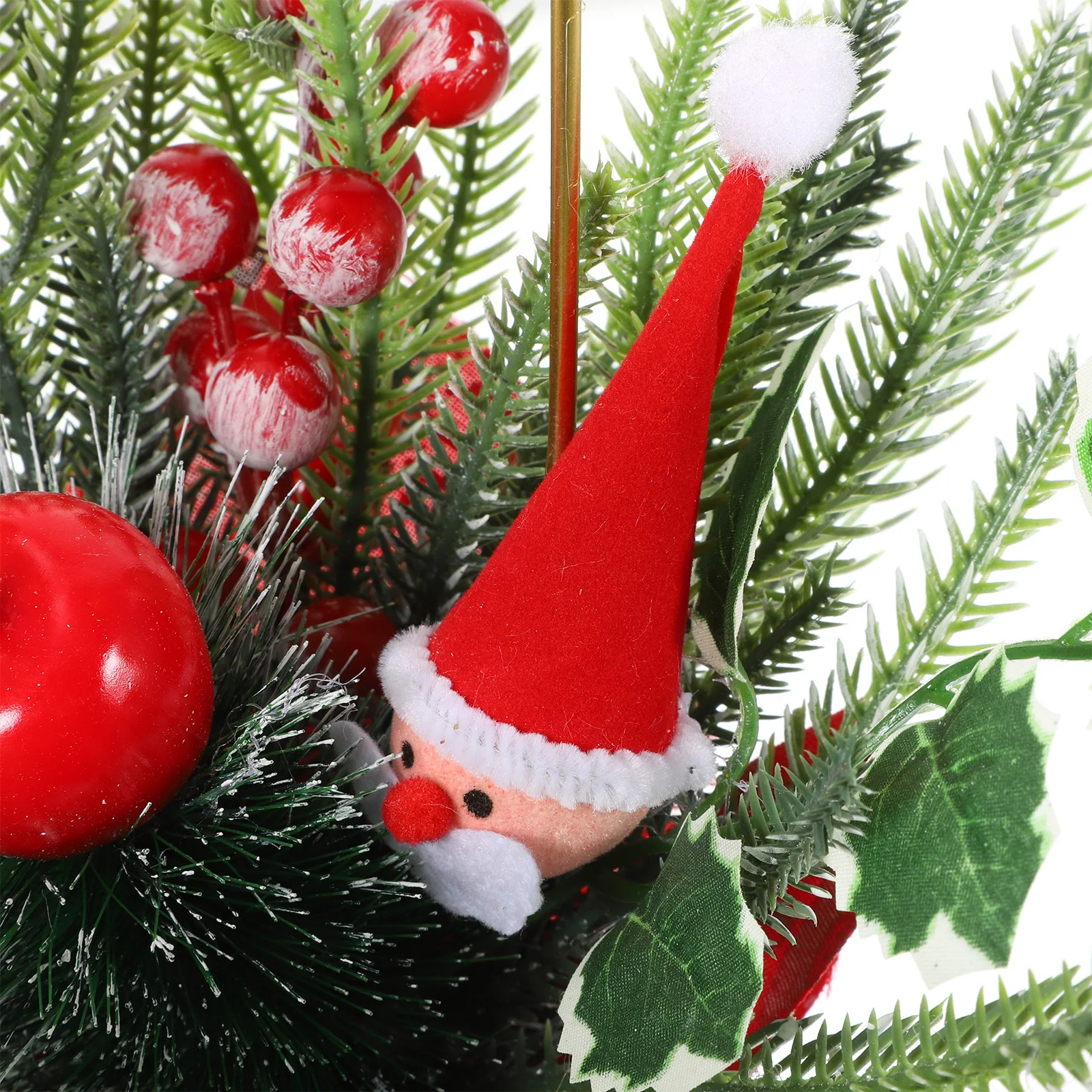 

Christmas Holder Decoration Realistic Fruit Bouquet Desktop Ornament Holiday Table Centerpiece Elegant Stand