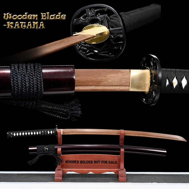 Personal Custom Iaito Training Sword Japanese Samurai Katana, Wooden Sword, Type AC, Bamboo Tsuba,Home Decoration,Props