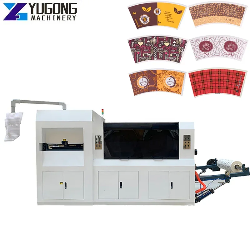 Automatic Paper Cup Die Cutting Machine Kraft Paper Cup Bowl Punching Die Cutting Machine Paper Roll Material Die Cutter Price