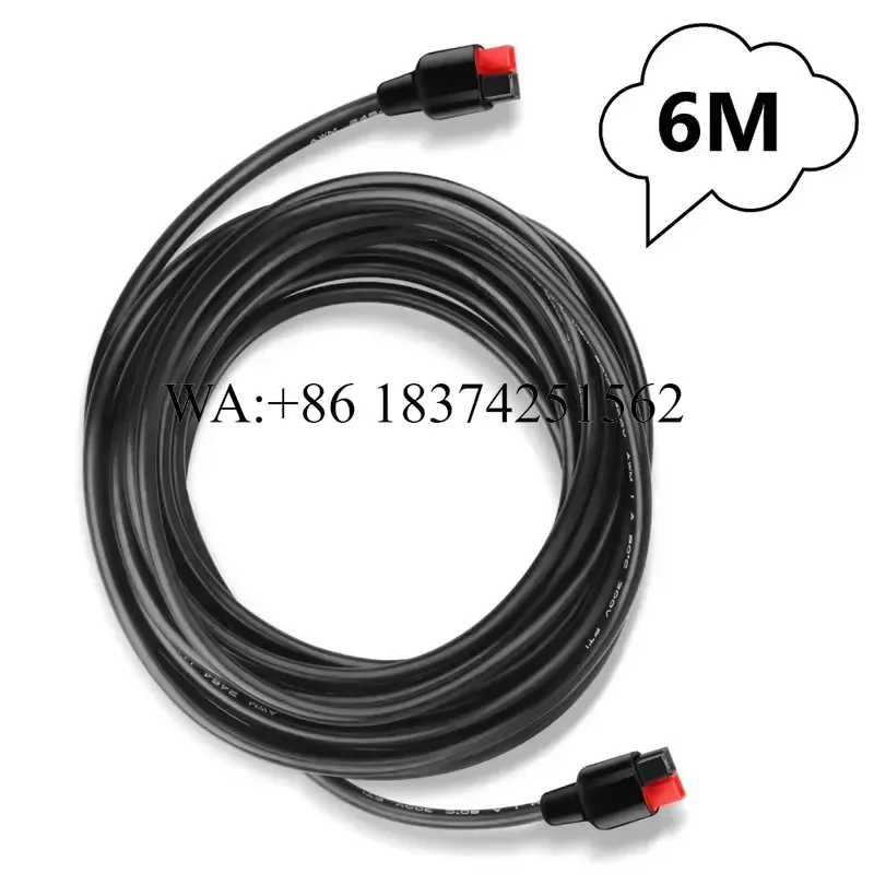 Wmwmnu 1pc 16AWG Solar Extension Cord Connector 45A Extension Cable for Generator Panel Power Stations