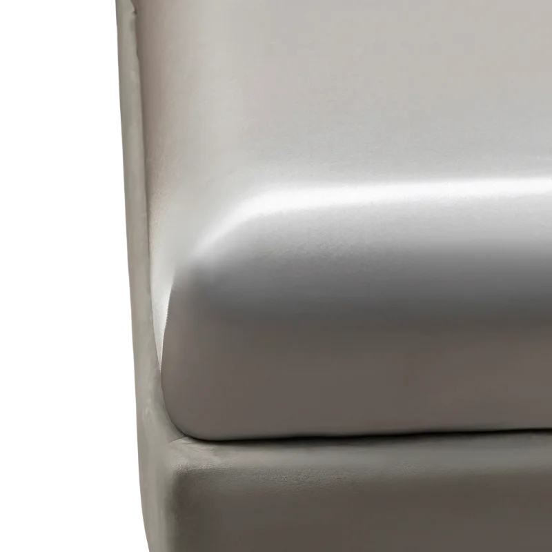 Kuup 100%Polyester 1pcs satin surface Bedding Fitted Sheet（No pillowcase）Elastic Band Around Mattress Cover King Bed Cover Sheet