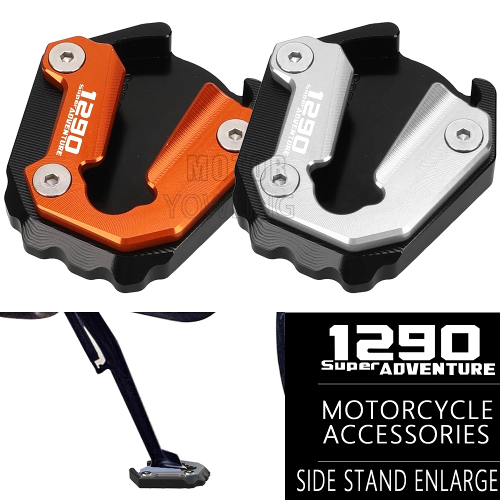 

For 1290 Super Adventure / S 2021 2022 2023 2024 CNC Accessories Motorcycle Kickstand Foot Side Stand Enlarge Extension Support