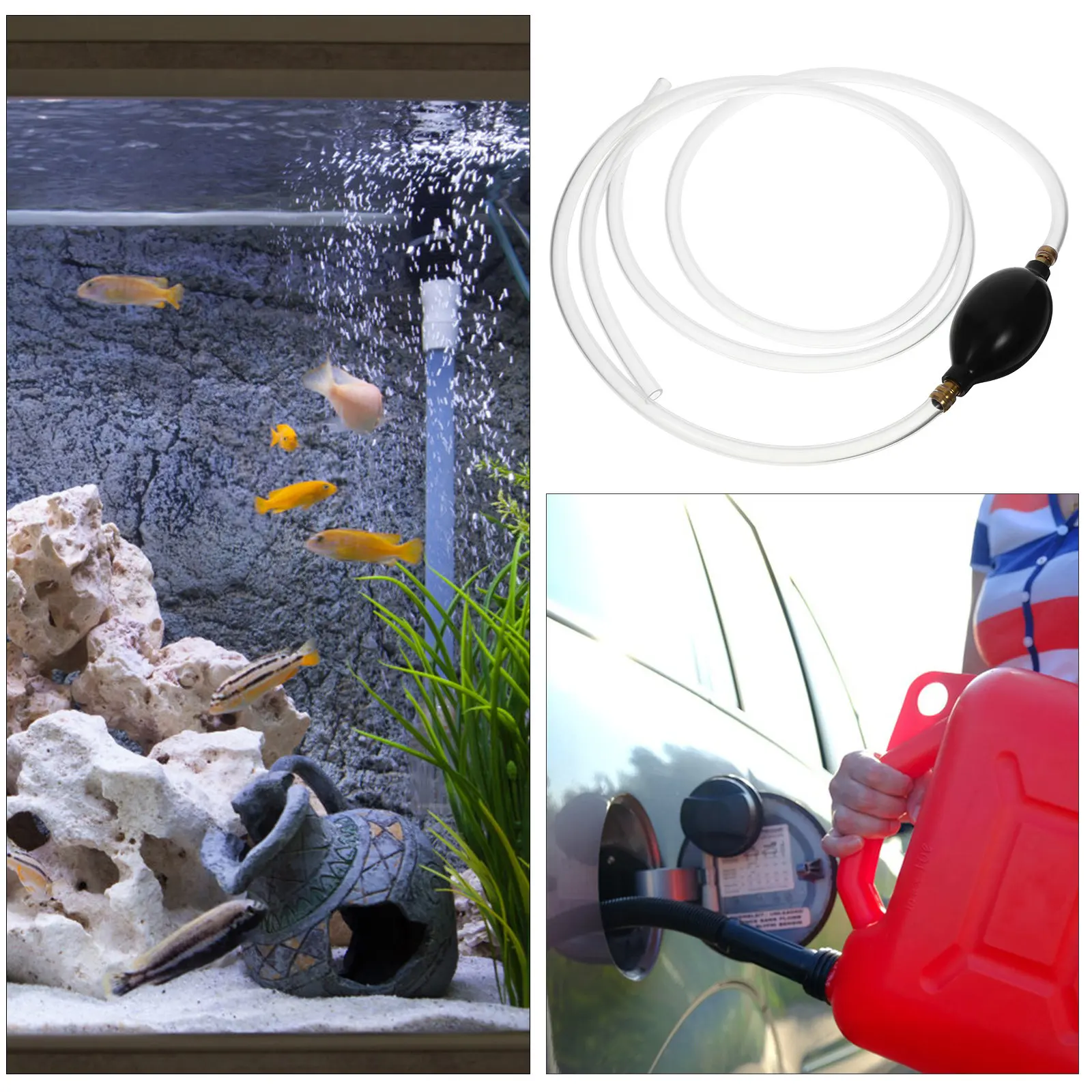 

Ручной сифонный насос для перекачки жидкостей, пластиковый шланг-сифон для топлива, воды, газа, для баков, ручной насос-откачиватель жидкостей