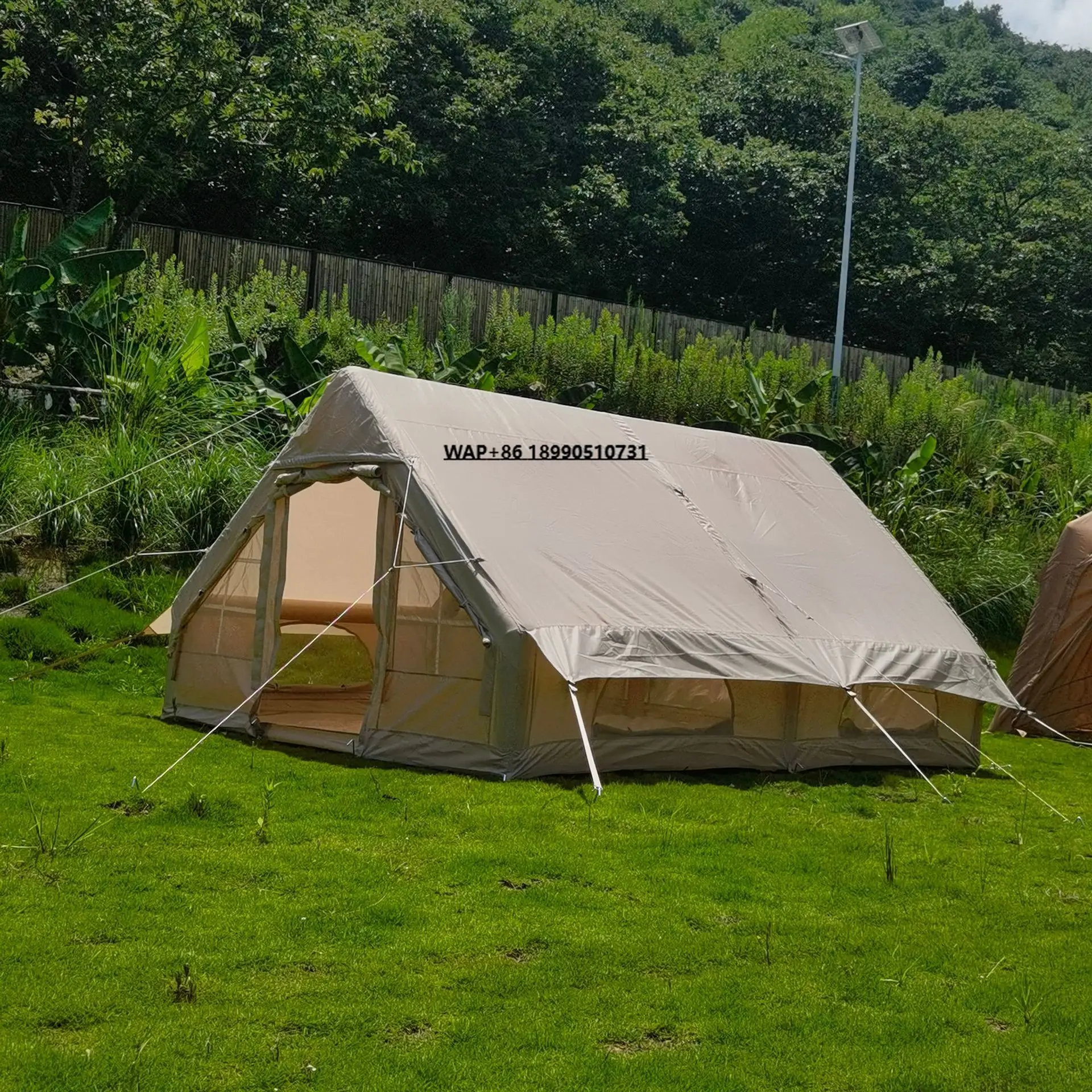 

Inflatable Tent with Super Large Space for Outdoor Parent Child Camping Four Season Waterproof Oxford Portable Family Tent