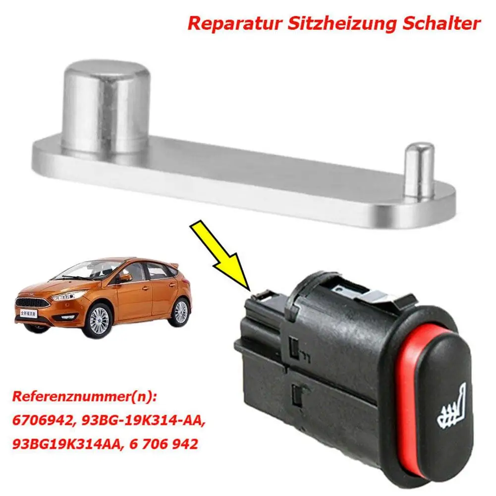 Reparación de interruptor de botón de asiento con calefacción, 1 piezas, 6706942, piezas de repuesto para FORD Fiesta, Mondeo, KA, Turnier,