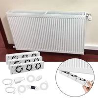 5 Fan Smart Radiator Fan Radiator Booster Extension Set Ventilator Fan Smart Speed Home Warm Heat Distribution 300x69x30mm