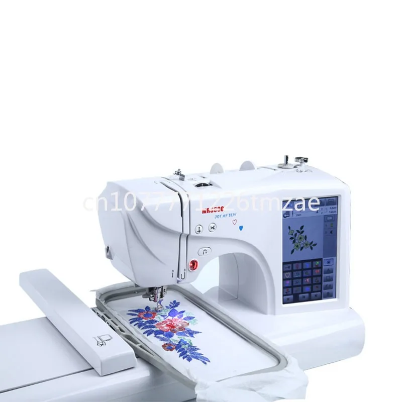 Small Computer Embroidery Machine 7-Inch LCD Touch Screen Domestic Multifunctional Sewing Machine