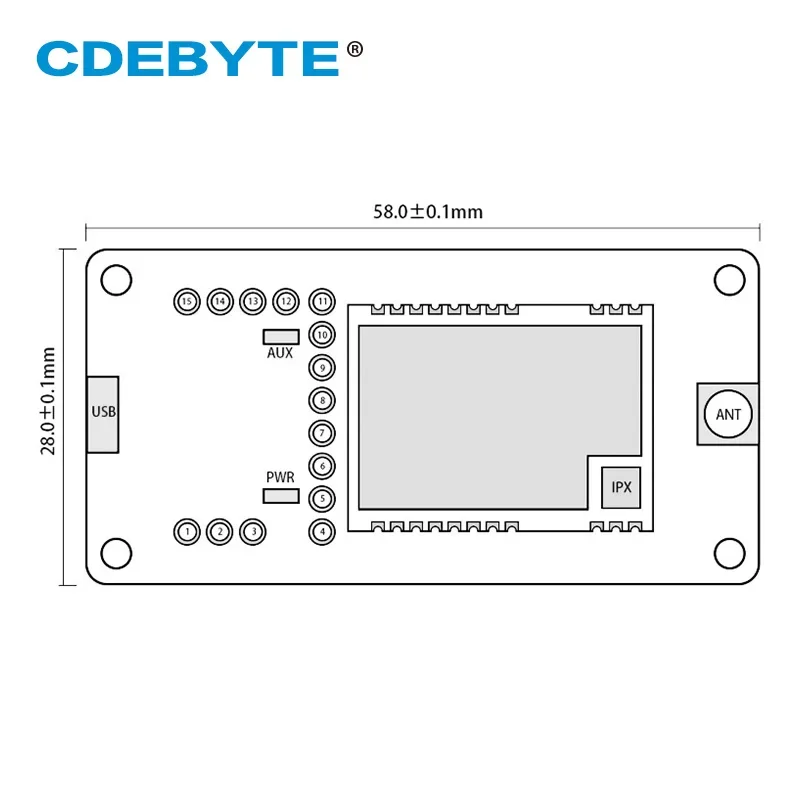 Test Board Kits LoRa Module 5km Long Range 868M 915MHz Transceiver USB E22-900TBL-01 for E22-900T22S