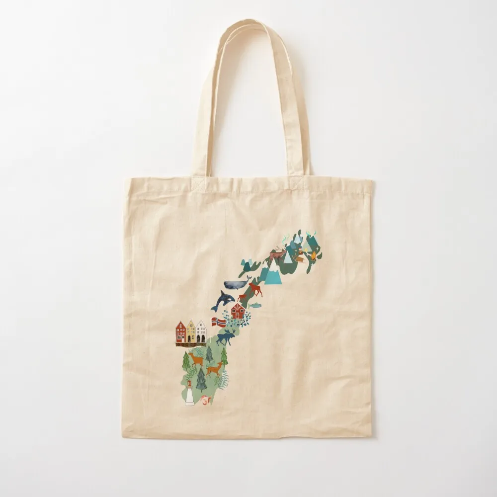 

Norway Souvenir Tote Bag Portable shopping bag canvas tote bag