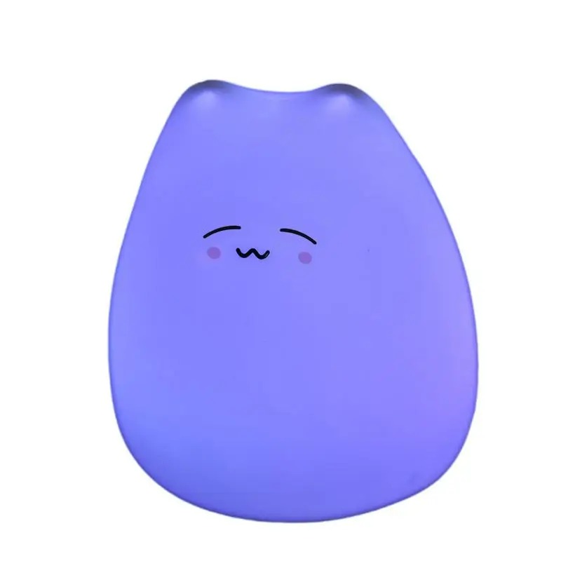 Tap Control Cat Light LED Cat Night Light With Cute Nursery Color Changing Bedside Lamp With Touch Sensor For Girls Women