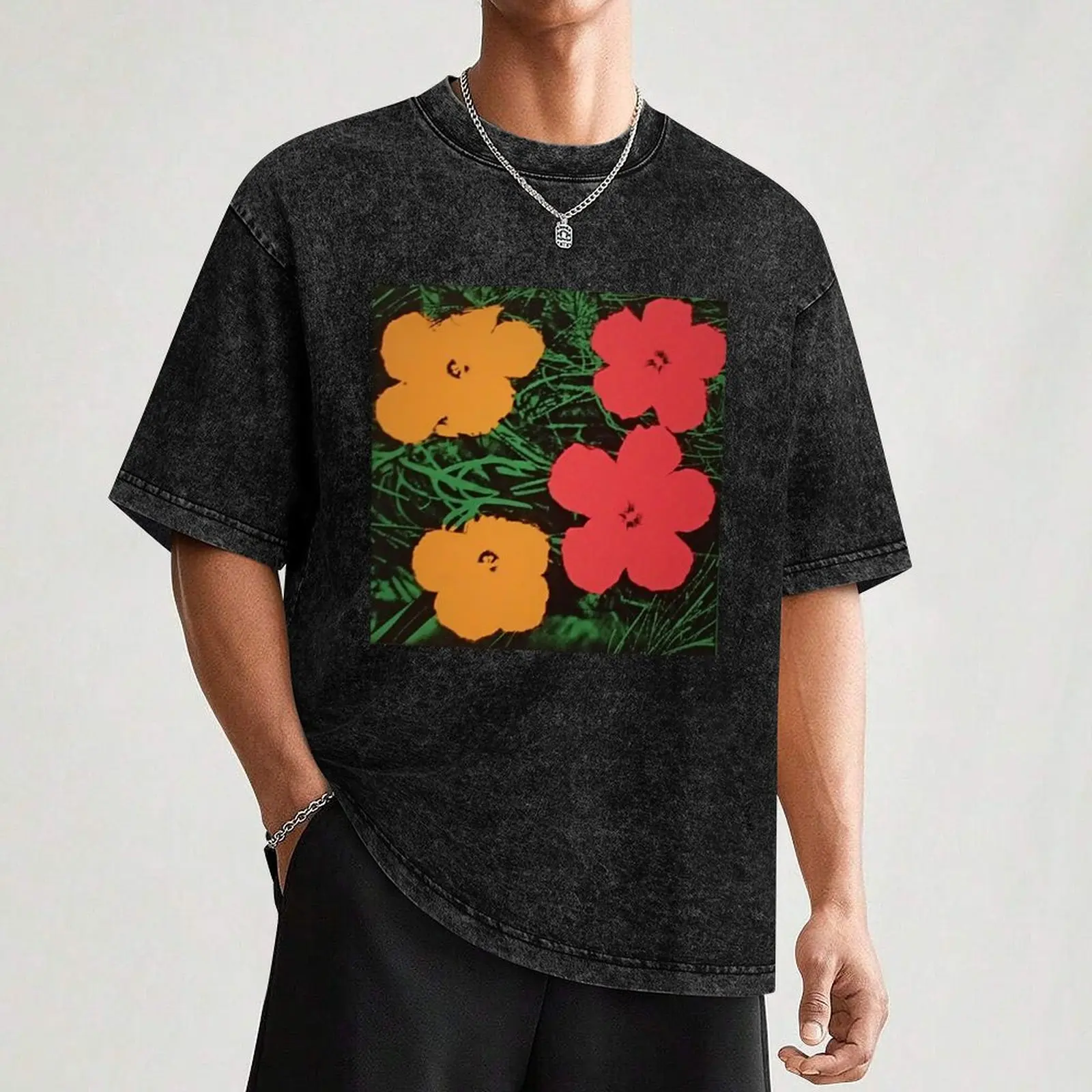 Flowerhol T-Shirt essential t shirt t shirt for man anime t shirts for man shirt man cotton