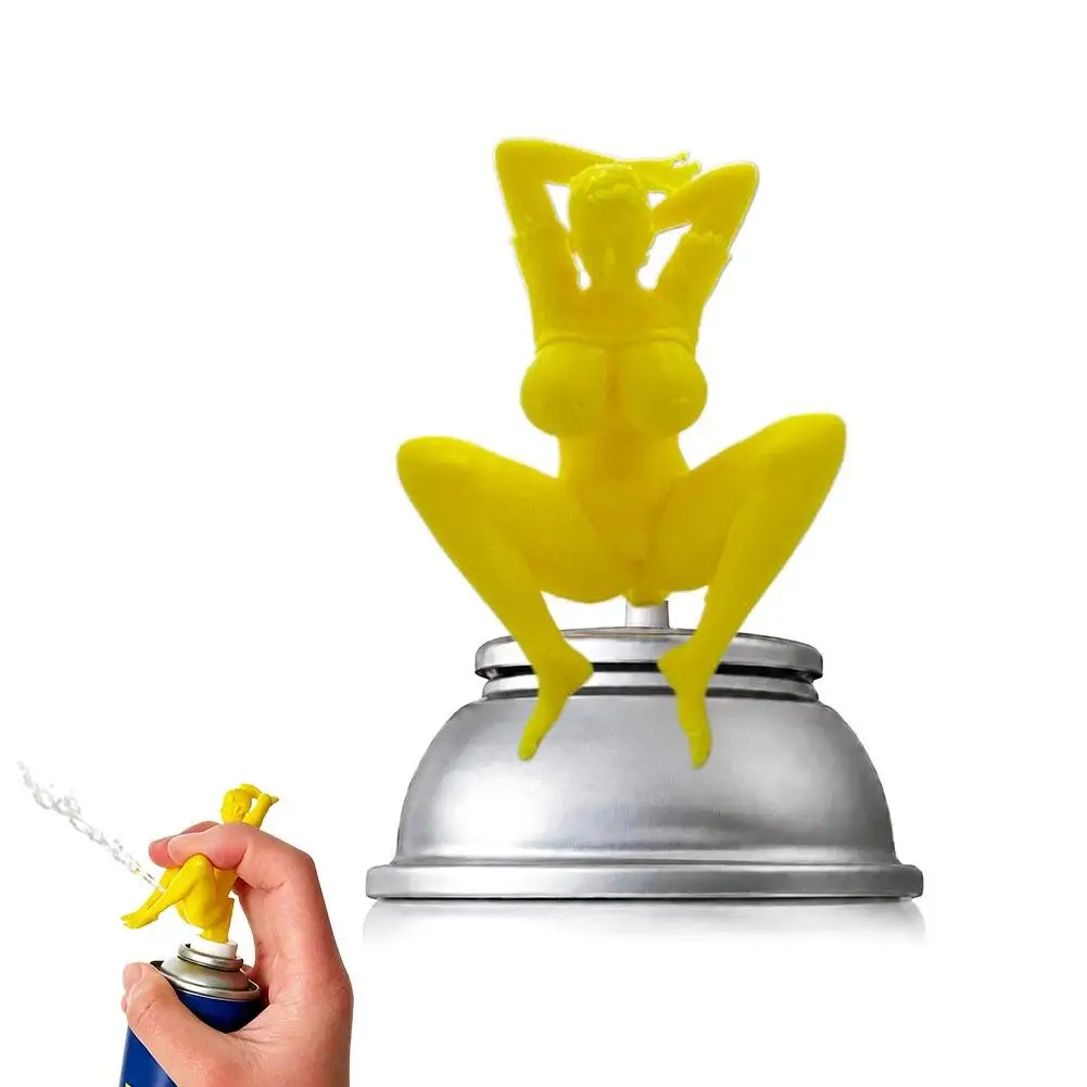 Novelty Car Spray Bottle Nozzle Funny Woman Shape Replacement Sprayer Head Creative Auto Cleaning Accessory For Aerosol Cans