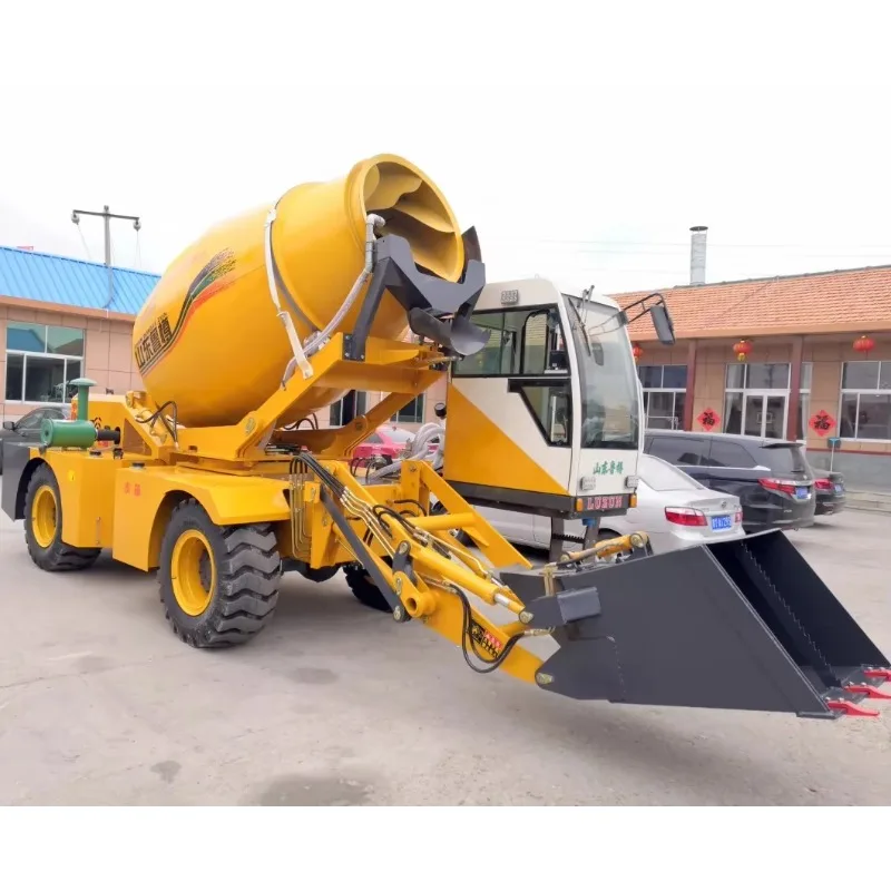 1.8m3 Cement Mixer Truck JBC1800 Self Loading Concrete Mixer Truck