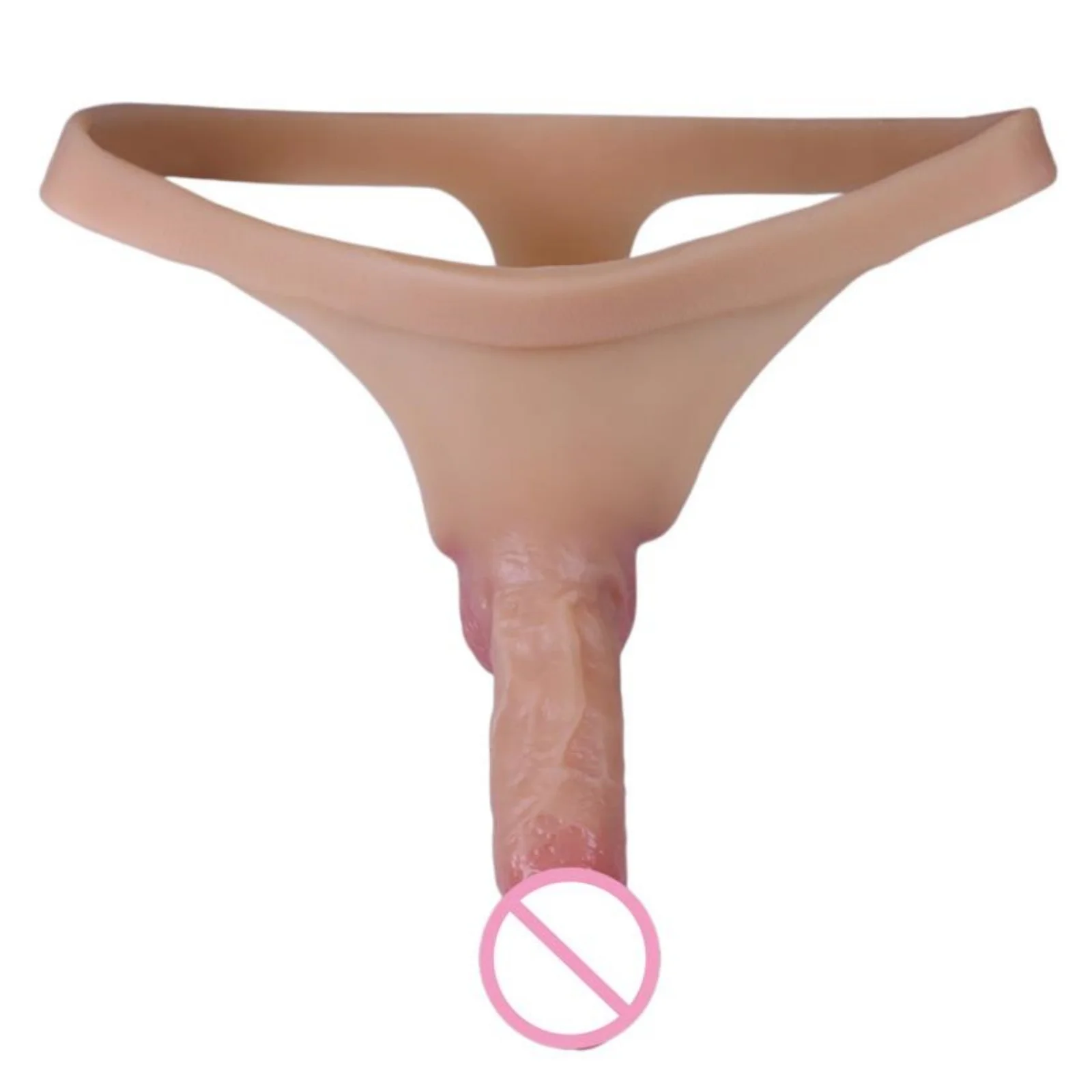 2style Silicone Hollow solid Dildo Pants Skin Feeling Male Strap-on Penis Extender Sleeve Delay Ejaculation 18+ sex toys for men