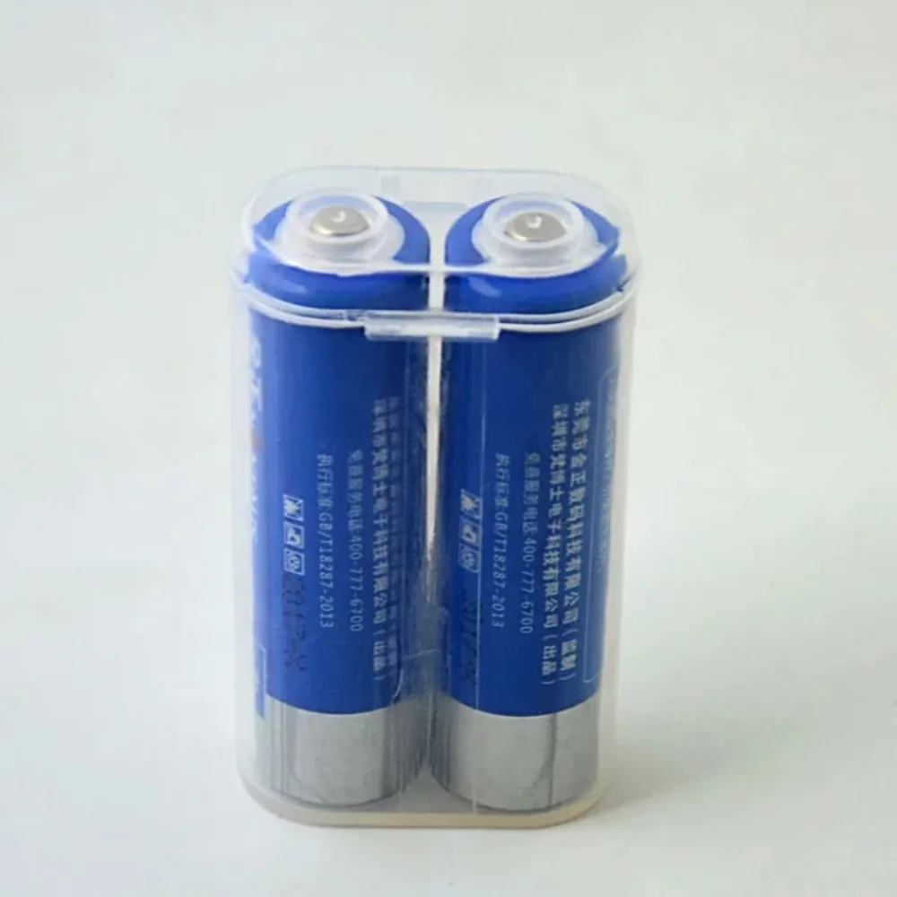 Waterproof Battery Storage Case for 2 X 18650 Transparent Plastic Safety Box Portable Clear Protection for Storage