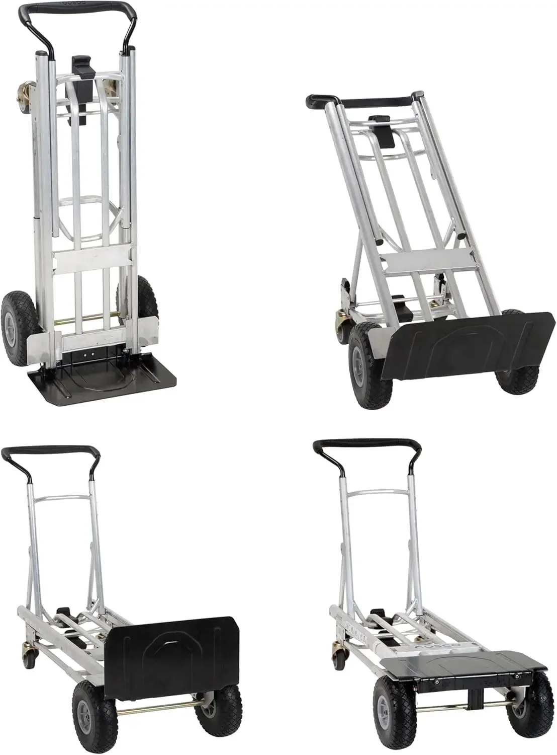 4-in-1 Folding Series Hand Truck with Flat-Free Wheels