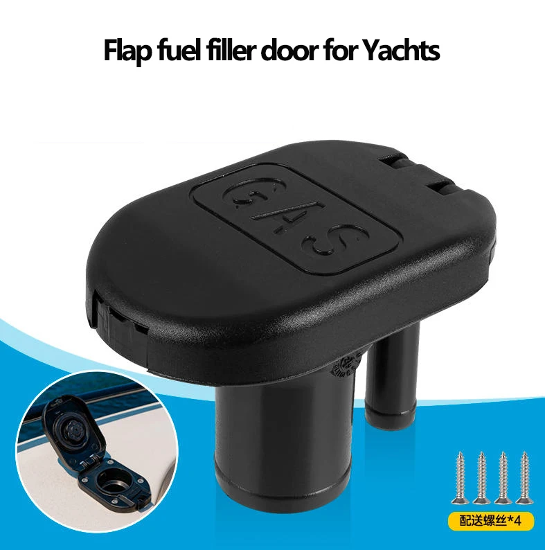 New Yacht Flip-top Fuel Filler Marine Deck Filling Port Integrated Gas Vent Nylon Fuel Tank Assembly Components
