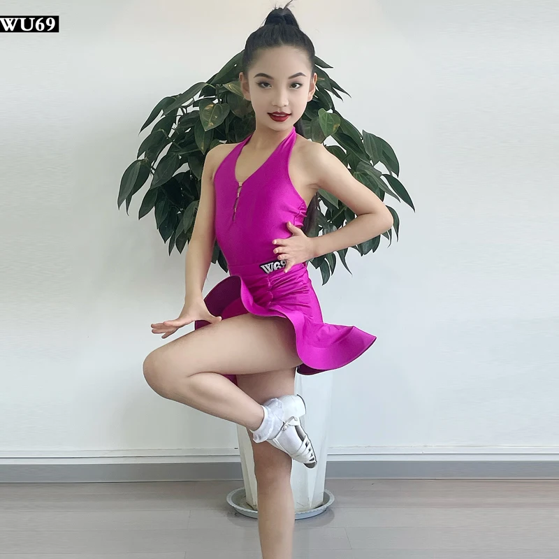 2026 Latin Skirt Ball Dance Competition Dress Stage Costume Dancewear Outfits Evening Girls Line Party Stage