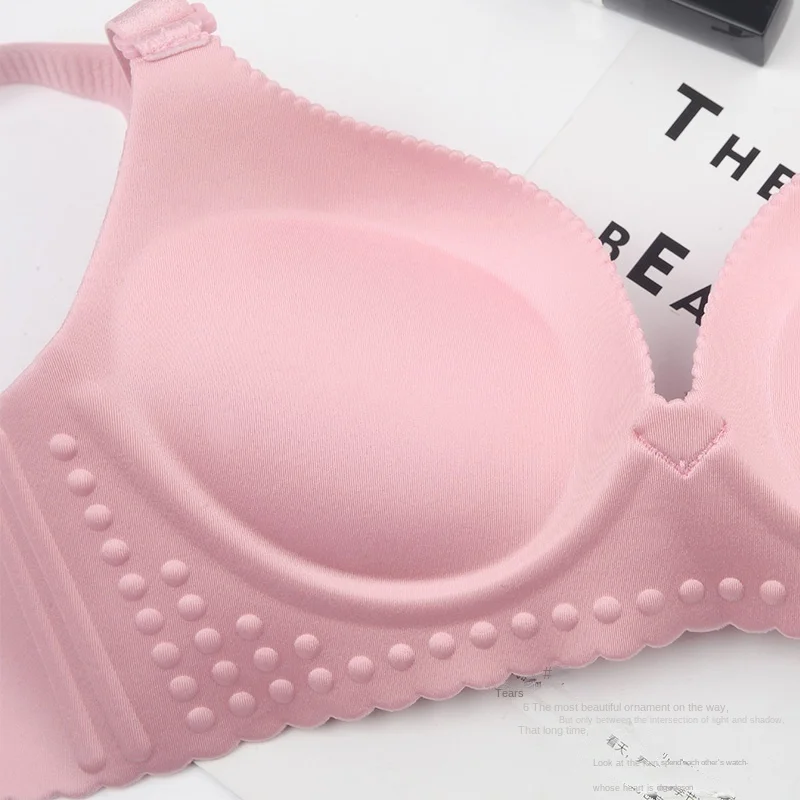 

Ultra-thick 8cm One-piece Seamless Steel Ring Sexy Flat Chest Thickened Small Chest Gathered Bra Extra-thick Underwear a Bra