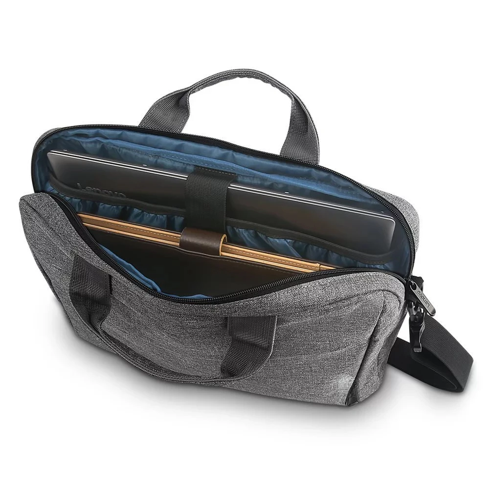 "Lenovo 15.6" Casual Toploader T210 - Grijs - Stijlvolle laptoptas"