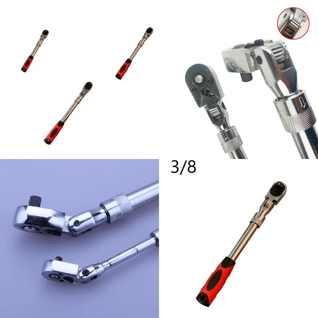 

Выдвижная трещотка, привод 1/4 дюйма, 3/8 дюйма и дюйма, 72 зуба, гибкая головка, быстросъемная головка, высокое качество